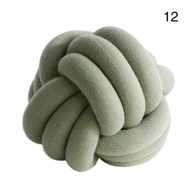 Handmade Knot Ball Pillow