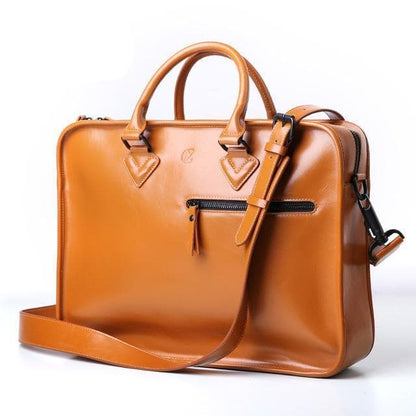 Leather Laptop Messenger Bag
