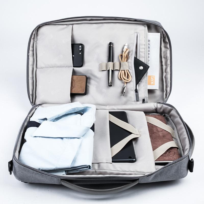 Sac à bandoulière imperméable de 15,6 pouces style urbain