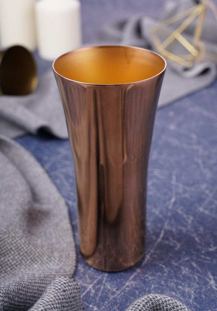 Nordic Style Rose Gold and Brass Vase