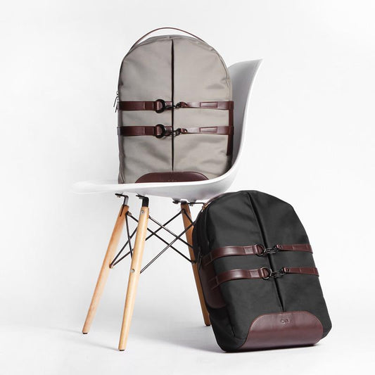 Minimal Street Style Canvas Waterproof Backpack and Laptop Bag