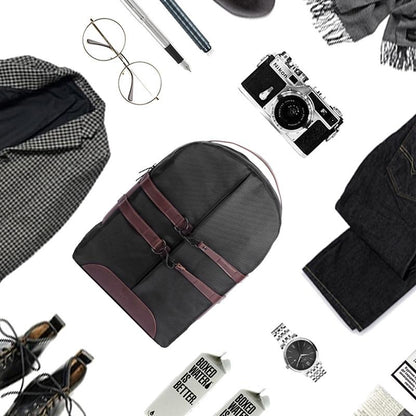 Sac à dos et sac pour ordinateur portable en toile imperméable minimaliste de style urbain