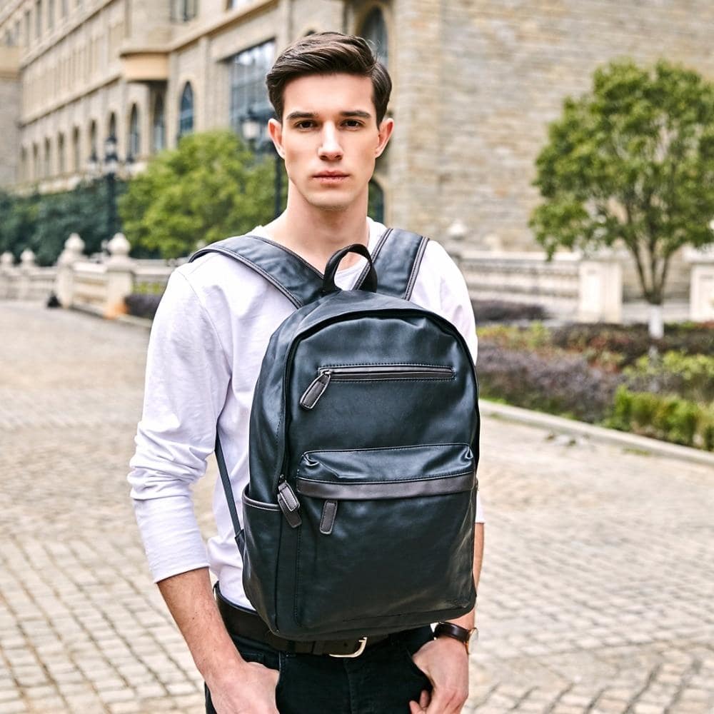 PU Leather Modern Backpack