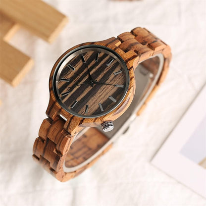 Montre en bois Nature pour femme