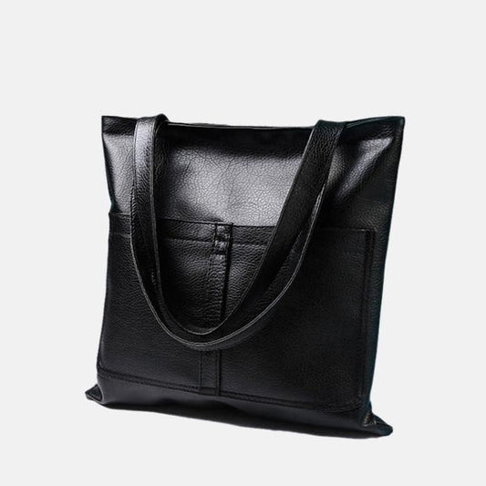 Minimalist PU Leather Shoulder Bag and Tote Bag