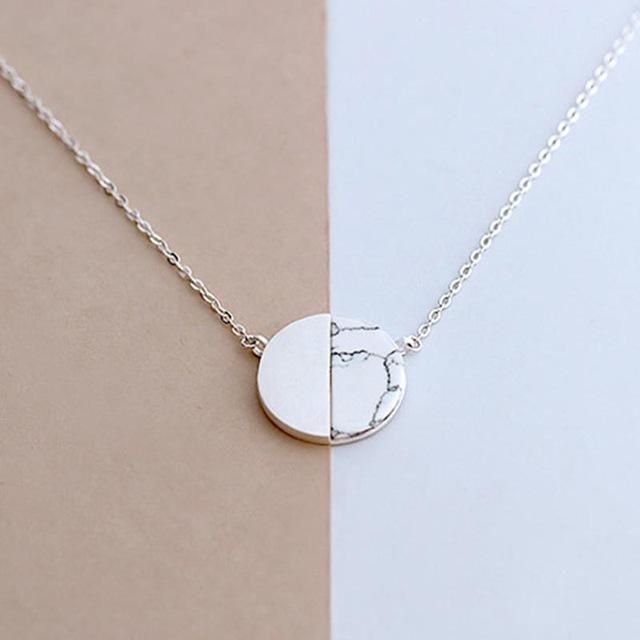 Round Marble Necklace