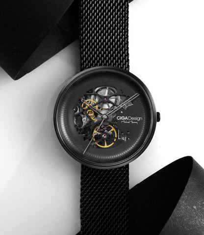 Montre mécanique minimaliste creuse iF Design Gold Award