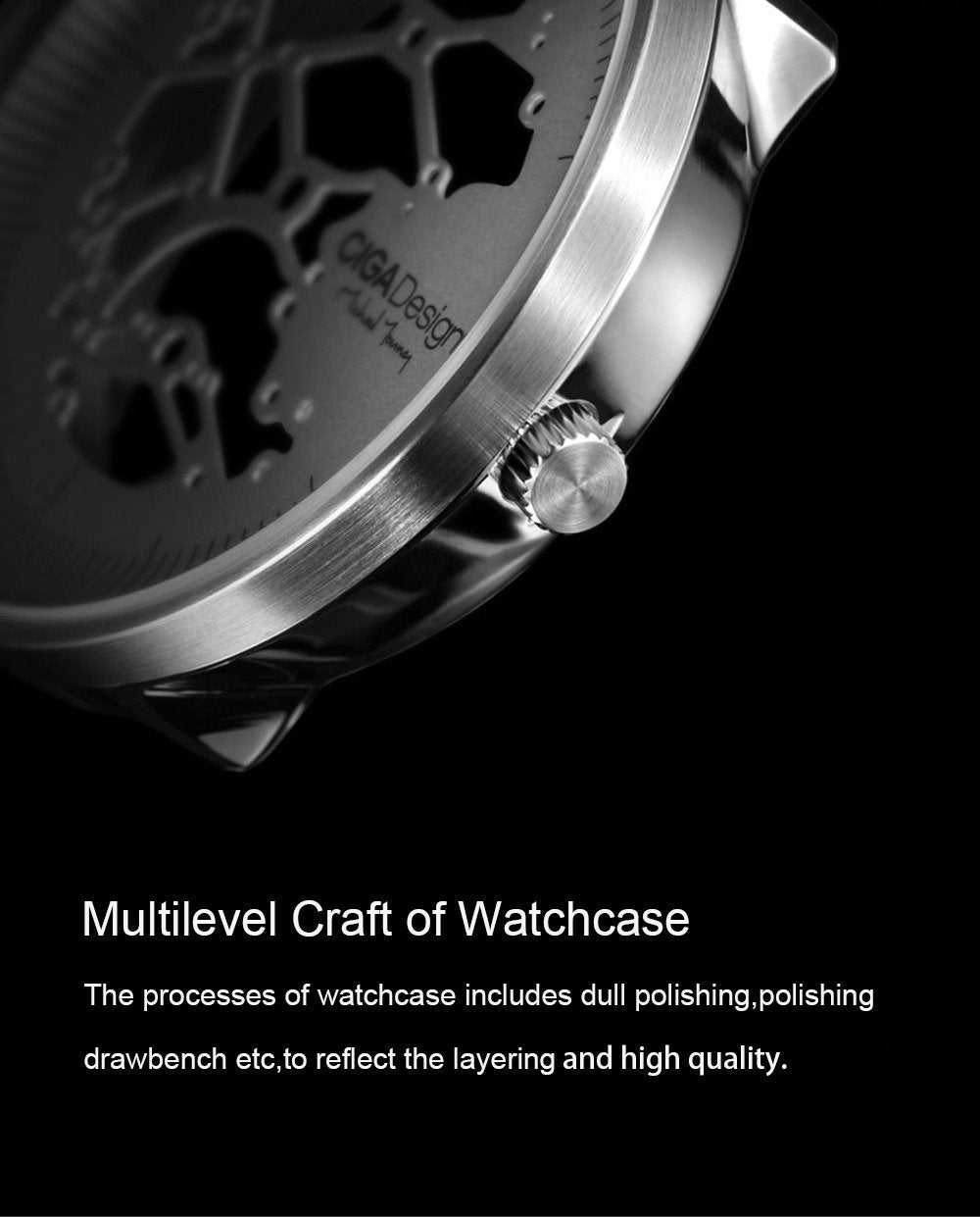 iF Design Gold Award Hollow Minimalist Mechanical Watch