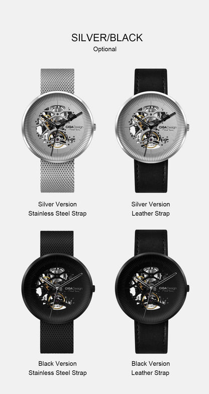 Montre mécanique minimaliste creuse iF Design Gold Award