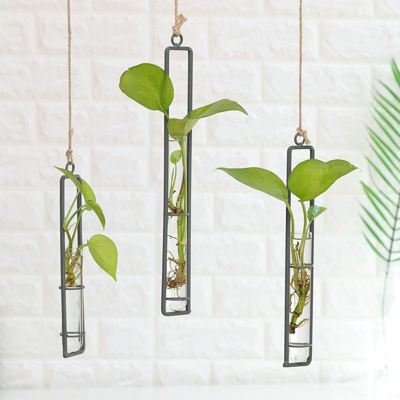 Minimal Iron Plant Wall Hanging Vases and Wall Planters