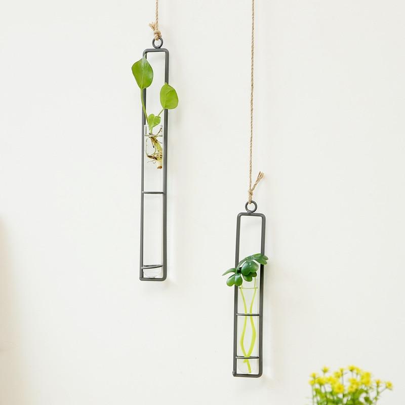 Minimal Iron Plant Wall Hanging Vases and Wall Planters