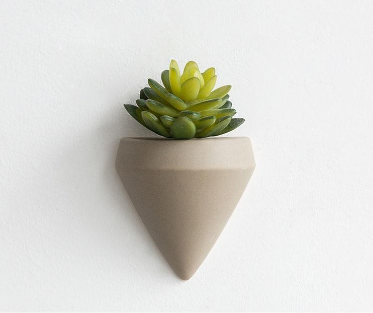 Modern Ceramic Wall Mounted Plant Vases