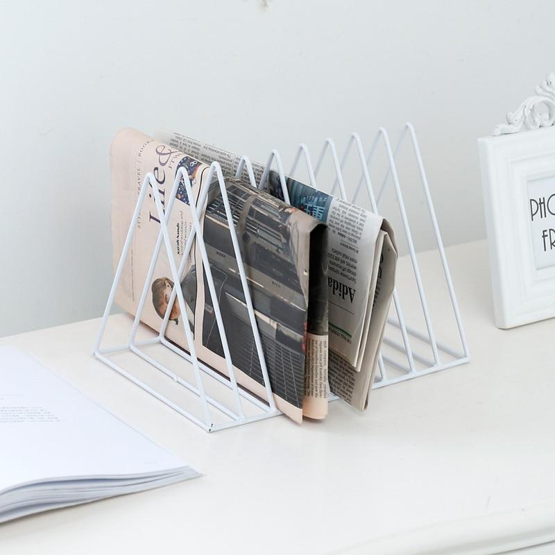 Nordic Style Geometric Rose Gold Minimalist Book Shelf