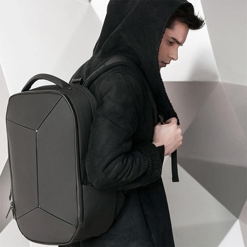 Sac à dos rigide géométrique inspiré de l'origami de 15,6 pouces