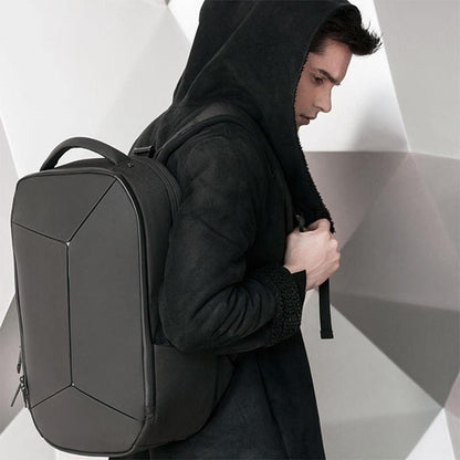 Sac à dos rigide géométrique inspiré de l'origami de 15,6 pouces