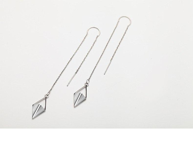 Minimalist Rhombus Geometric Pendant Earrings