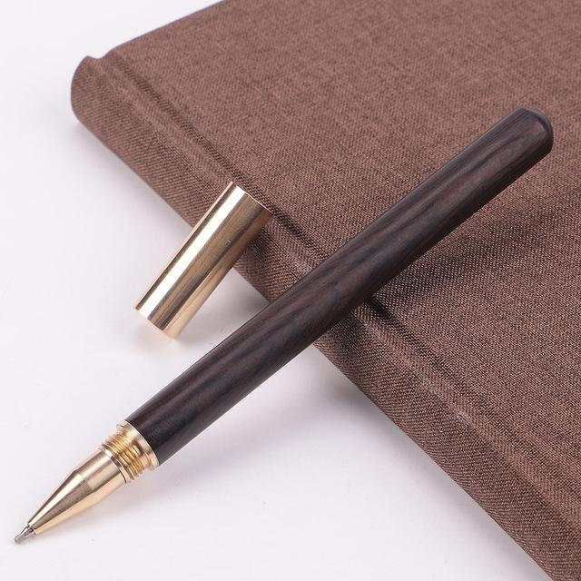 Stylo à bille en bois et laiton