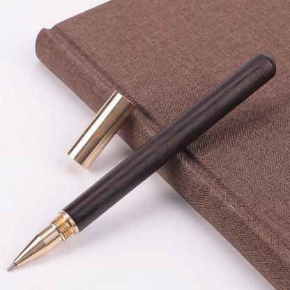 Stylo à bille en bois et laiton