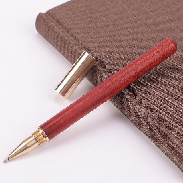Stylo à bille en bois et laiton