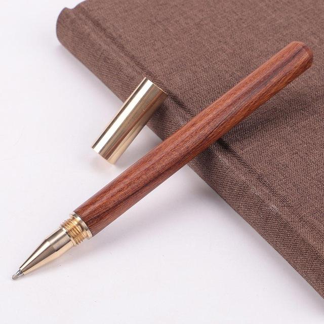Stylo à bille en bois et laiton