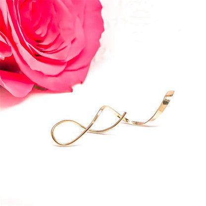 Boucles d'oreilles pendantes minimalistes à double hélice faites à la main