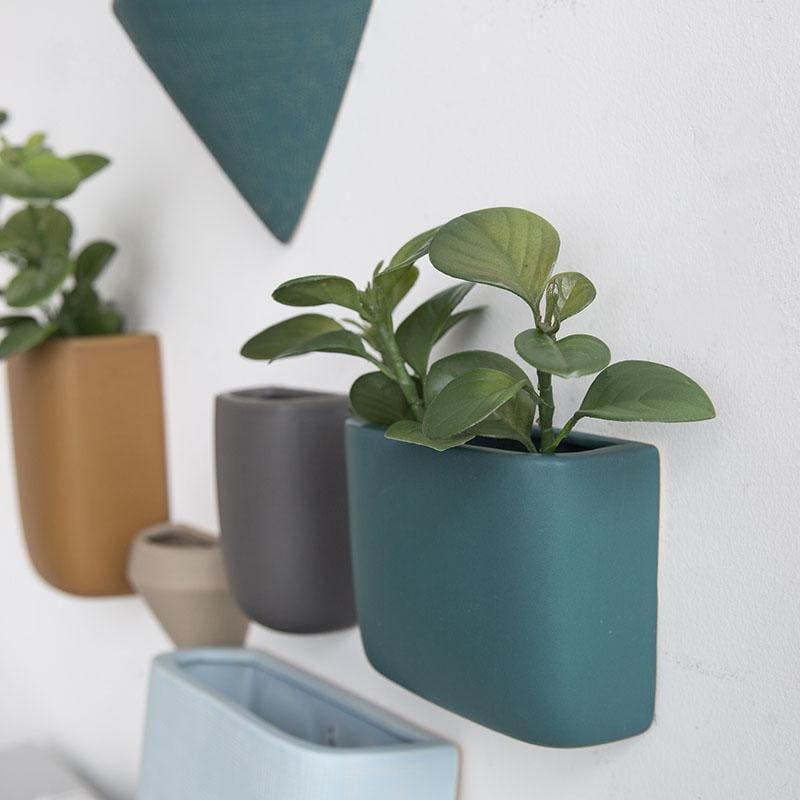 Modern Ceramic Wall Mounted Plant Vases