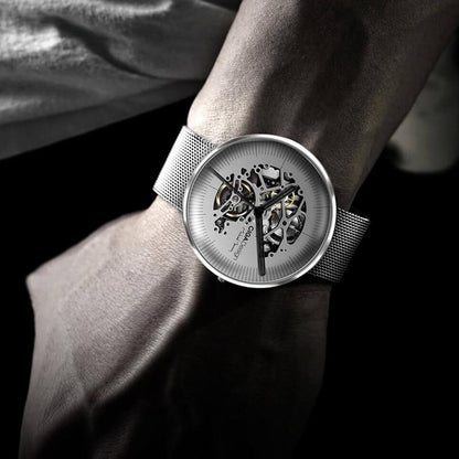 Montre mécanique minimaliste creuse iF Design Gold Award