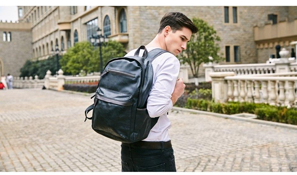 PU Leather Modern Backpack