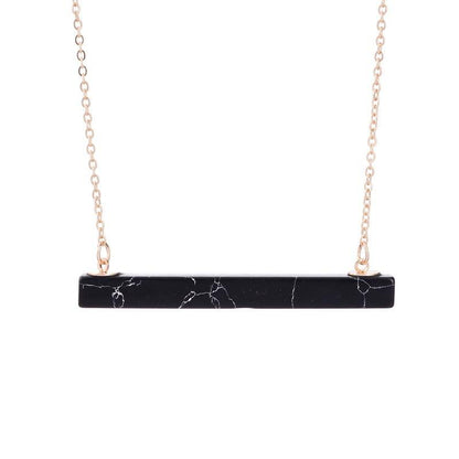 Natural Stone Marbled Necklace