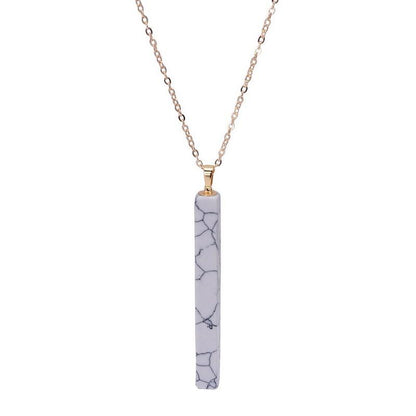 Natural Stone Marbled Necklace