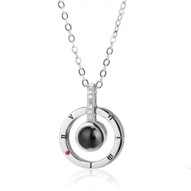 Pendentif Je t'aime en 100 langues