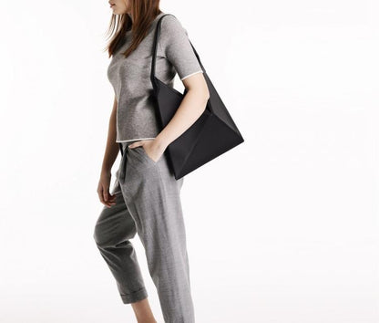 Sac bandoulière minimaliste inspiré de l'origami | Sac fourre-tout minimaliste inspiré de l'origami