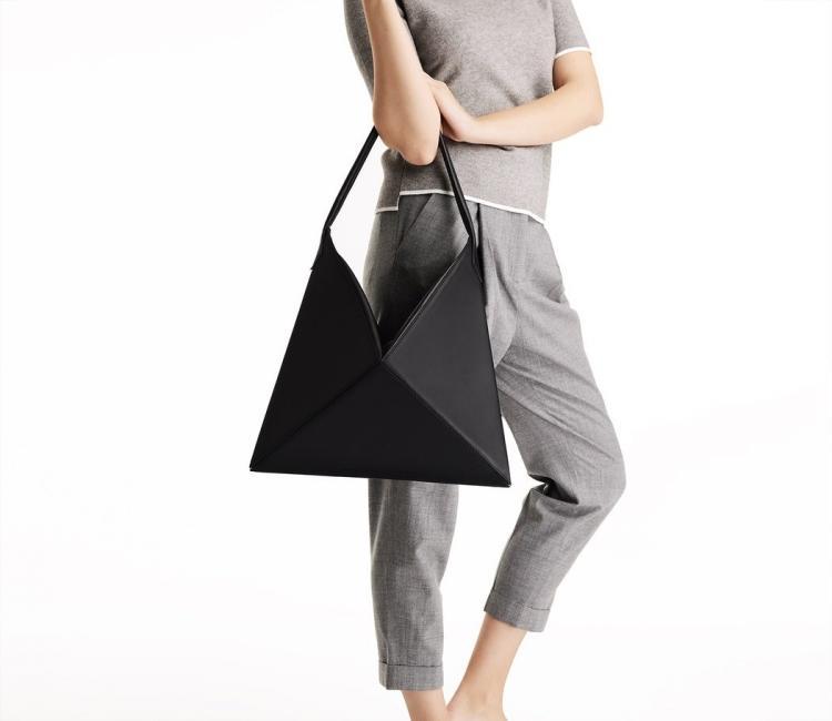 Sac bandoulière minimaliste inspiré de l'origami | Sac fourre-tout minimaliste inspiré de l'origami