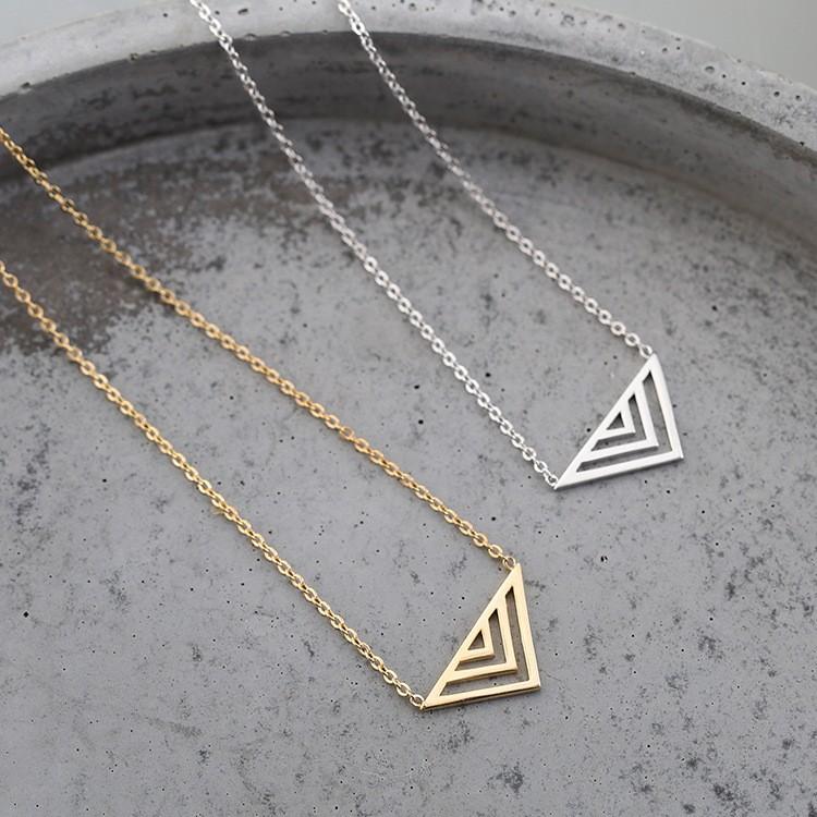 Minimalist Triangle Necklace