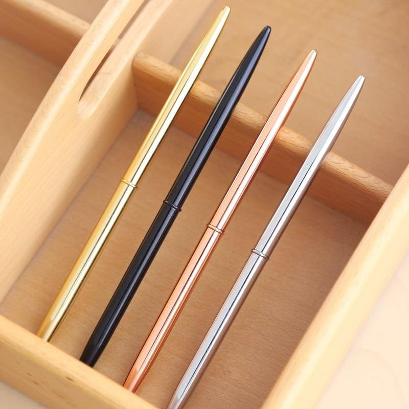 0.7mm Metal Gold Silver Ballpoint Pens