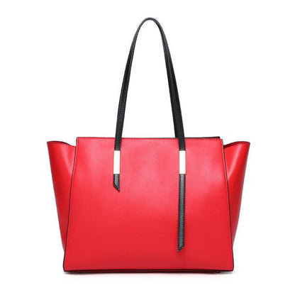 Sac à main et sac à bandoulière asymétrique moderne en cuir véritable