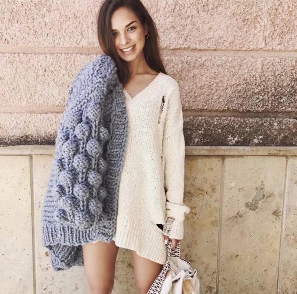 Cardigan en maille super épaisse | Pull en maille épaisse