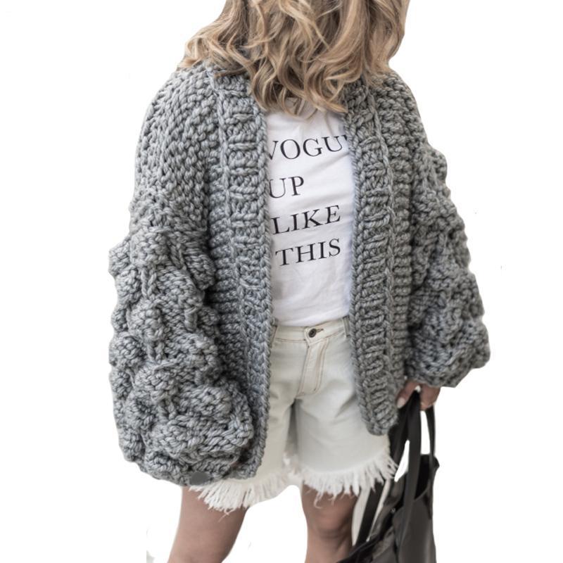 Cardigan en maille super épaisse | Pull en maille épaisse