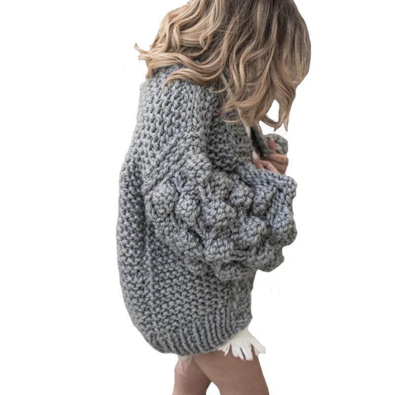 Cardigan en maille super épaisse | Pull en maille épaisse