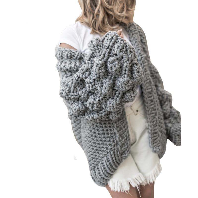 Cardigan en maille super épaisse | Pull en maille épaisse