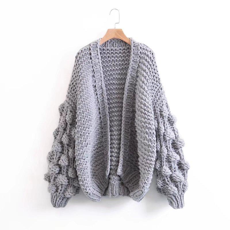 Cardigan en maille super épaisse | Pull en maille épaisse