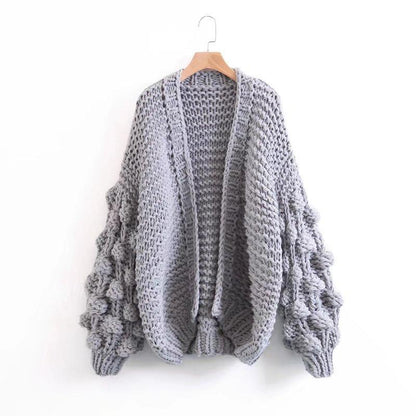Cardigan en maille super épaisse | Pull en maille épaisse