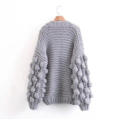 Cardigan en maille super épaisse | Pull en maille épaisse