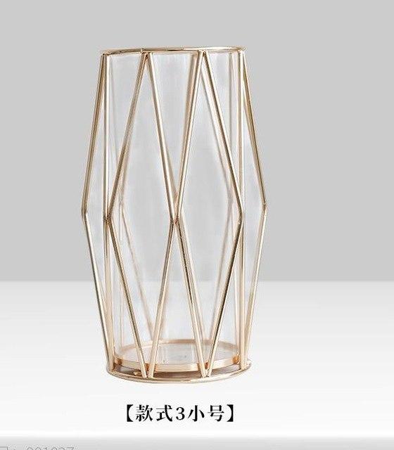 Modern Geometric Minimal Rose Gold Plant Vase