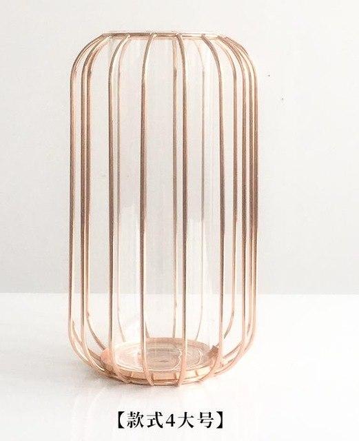 Modern Geometric Minimal Rose Gold Plant Vase