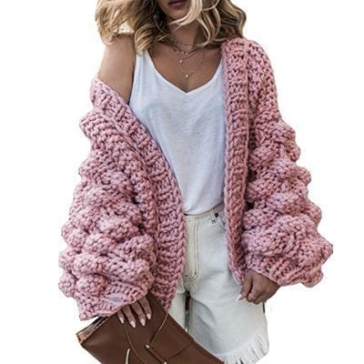 Cardigan en maille super épaisse | Pull en maille épaisse