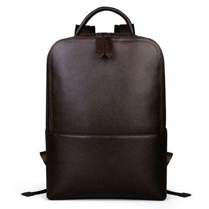 Sac à dos minimaliste en cuir noir