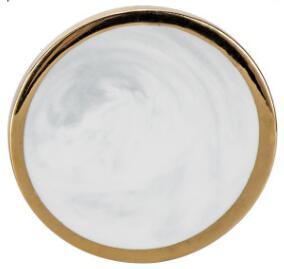 Dessous de verre en marbre blanc