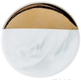 Dessous de verre en marbre blanc