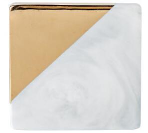 Dessous de verre en marbre blanc